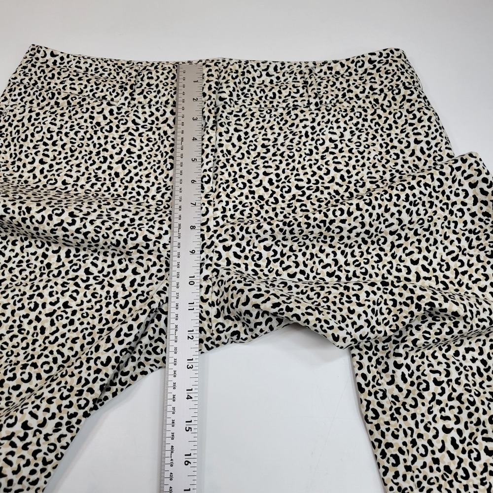 LOFT Outlet Skinny Ankle Pants Womens Size 10 Leopard Animal Print - Picture 5 of 8